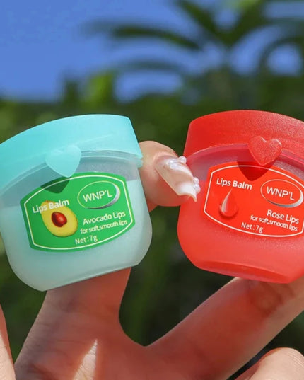 Vaseline Fruit Series Lip Balm Set Lips Avocado Honey Peach Cream Lip Mask Natural Nourishing Plant Lip Balm Lips Care