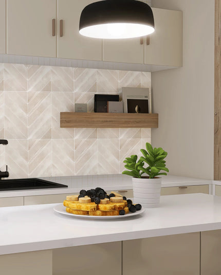 3D self-adhesive wall stickers, waterproof and easy to clean, suitable for kitchen, bathroom, living room, dining room, etc.