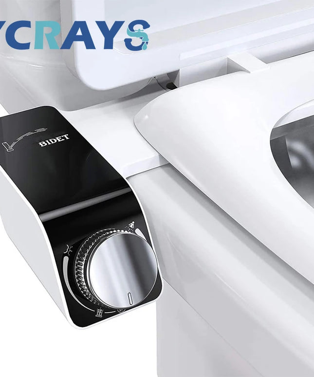 Bidet Toilet Seat Attachment Non-Electric Self-Cleaning Dual Nozzles Wash Hot Cold Mixer Water Lady Bathroom Accessories Sprayer