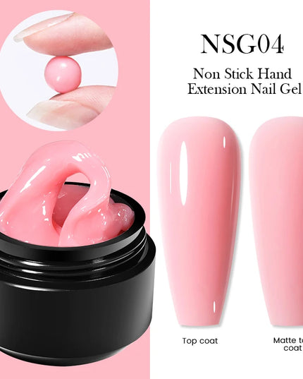 BORN PRETTY 15ml Clear Non Stick Hand Extension Gel 3D Shaping Sculpting Carving Nail Art Solid Hard Gel for Fake Nail