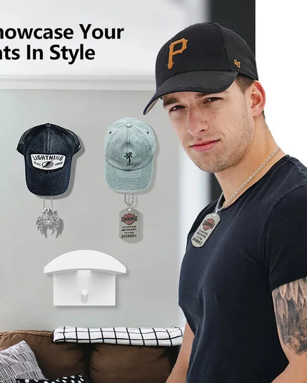 2/4/8/10 Pieces Baseball Casual Hat Storage Box Without Drilling Portable Cap Holder Support Caps Accessories for Caps Organizer