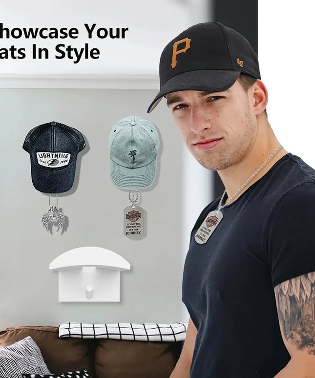 2/4/8/10 Pieces Baseball Casual Hat Storage Box Without Drilling Portable Cap Holder Support Caps Accessories for Caps Organizer