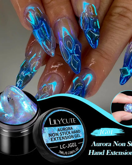 LILYCUTE 15ML Quick Extension Gel Nail Polish Nude Milk White Color Finger Prolong Acrylic Crystal Construction Hard Gel Varnish