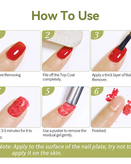 UR SUGAR 50ML 50ml Nail Gel Remover 3-5 Mins Fast Remover Magic Nail Gel Polish Soak Off UV LED Nail Art Base Gel Top Coat Manic