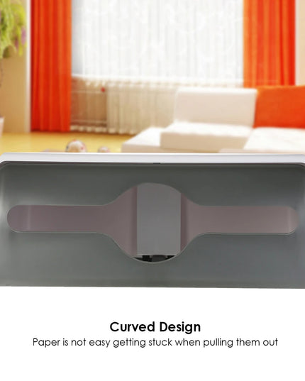 ABS Material Rectangular Wall-mounted Bathroom Tissue Dispenser Tissue Box Holder Home Car Organizer for Multifold Paper Towels