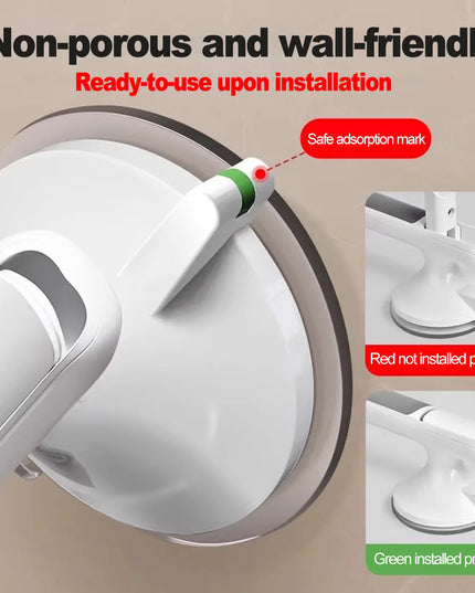 Showers Grab Bars Free Punch Bathroom Handle Anti Slip Safety Suction Cups Bathtub Grab Bar For Elderly Children Support