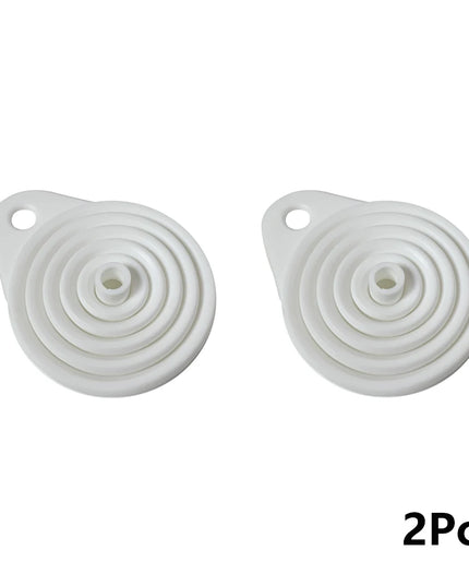 2Pcs Foldable Car Engine Funnel Silicone Liquid Funnel Washer Engine Oil Petrol Change Tools for Motorcycle Car Acesssories