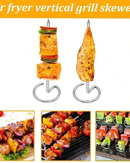 10/20/30pcs Kabob Skewers Stainless Steel Sticks For Grilling Reusable Kebab Tool Barbecue Stainless Steel BBQ Stick Chicken