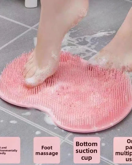 Bath back rubbing magic tool: Silicone anti-slip back pad, foot rubbing pad, silicone foot rubbing magic tool, bathroom foot mas