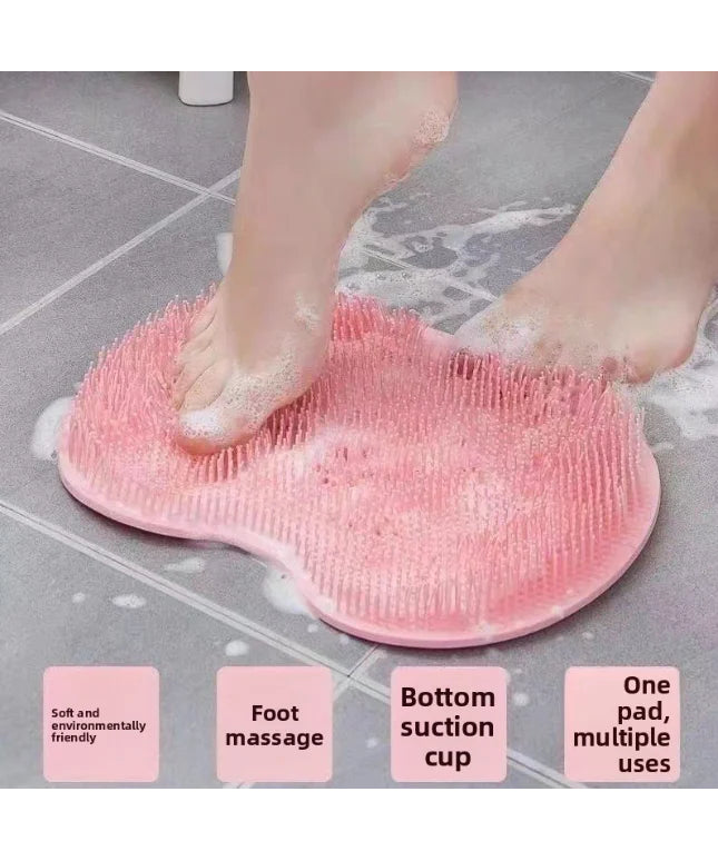 Bath back rubbing magic tool: Silicone anti-slip back pad, foot rubbing pad, silicone foot rubbing magic tool, bathroom foot mas