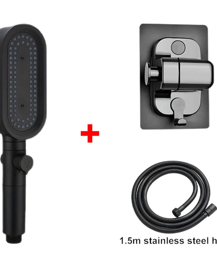 3 Modes Powerful Shower Head Anti-clogging and Easy To Clean Anti Anti-limescale Shower Head Handheld Flexible Bath  Shower Head