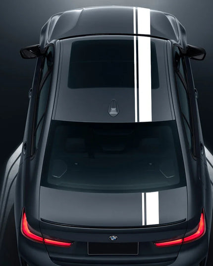 Car Hood Bonnet Roof Trunk Kit Long Racing Stripe Stickers For BMW 3 Series M3 E90 F30 G20 Vinyl Decals Auto Tuning Accessories