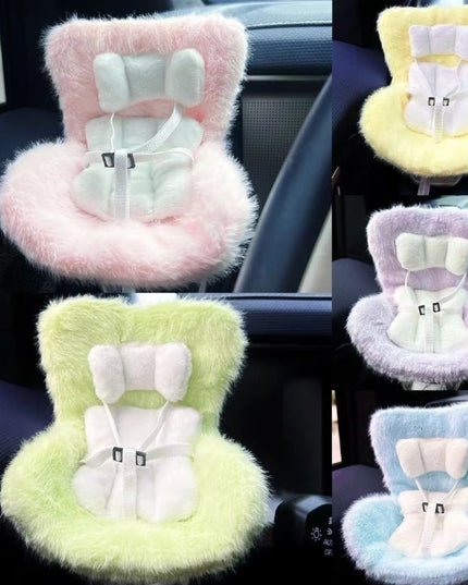 15-17cm Car Doll Seat Safety Seat Cute Doll Air Outlet Decoration High-grade Car Interior Decoration
