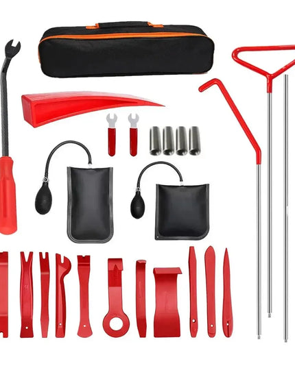 Car Wedge Pump Locksmith Thickened Door Repair Air Cushion Emergency Open Unlock Tool Kit With Long Reach Grabber