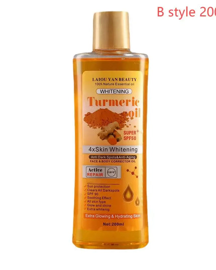Turmeric Essential Oil Facial Body Massage oil Moisturizing Diffuser Aromatherapy Brightening Smoothing Body Face Skin Care 200m
