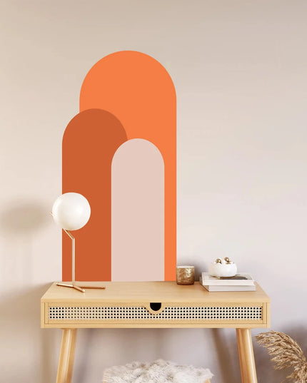 Arch Wall Stickers Living Room Sofa Bedside Background Decoration Self Adhesive Bohemian Arch Geometric Stickers Wallpaper