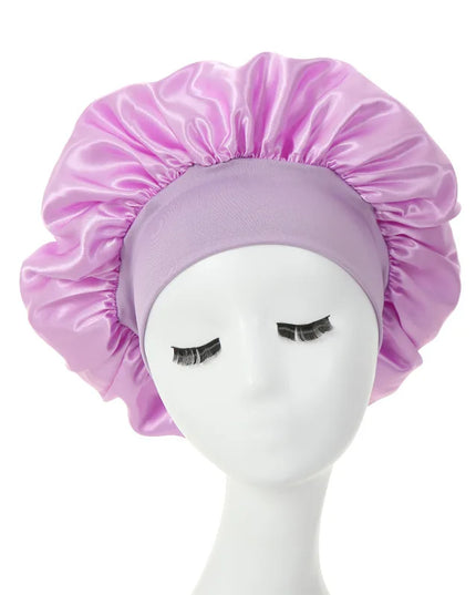 Hair Bonnet For Sleeping Women Wide Brim Sleep Cap Hair Bonnet For Curly Hair Showercap Children Men