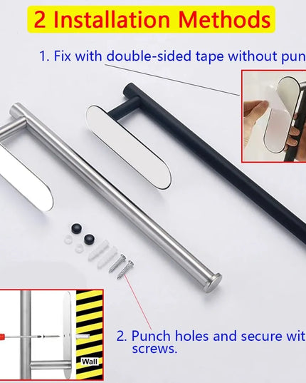 Kitchen paper towel holder / napkin holder, adhesive hook, toilet paper holder, cabinet and bathroom accessories