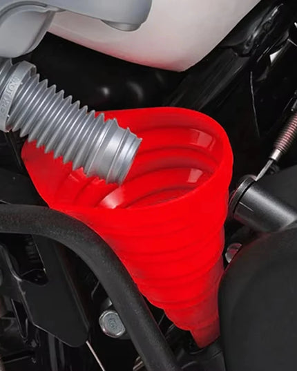 Engine Funnel Car Universal Silicone Liquid Funnel Washer Fluid Change Foldable Portable Auto Engine Oil Petrol Change Funnel