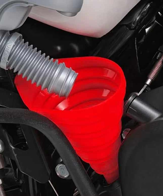 Engine Funnel Car Universal Silicone Liquid Funnel Washer Fluid Change Foldable Portable Auto Engine Oil Petrol Change Funnel