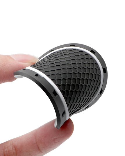 2pcs Silicone Car Coaster Water Cup Bottle Non Slip Pad Anti-Slip Mats For Audi Sline S6 S7 SQ5 SQ7 A3 A4 A5 A6 A7 A8L Q3 Q4 Q5