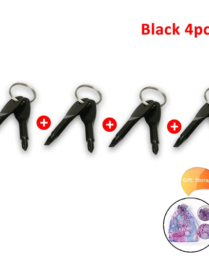 Emergency Key Screwdriver Outdoor Multifunctional Edc Tool Safety Protection Self Defense Prick Cone Combined Tool Set