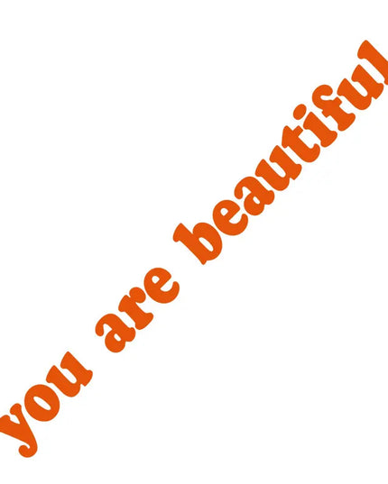 The Text Car Stickers You Are Beautiful Interior Decoration Rear View Mirror Fashion Stickers Creative Sport PVC Vinyl Decals