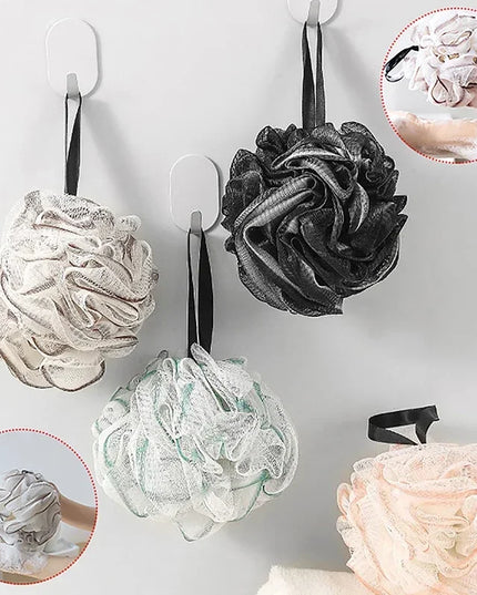 Large sized shower ball does not disperse, scrubbing, ultra soft skincare, foaming, lace bathroom shower, shower flower