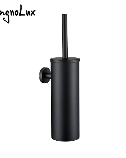 Black Stainless Steel Wall-Mounted Bathroom Accessories Toilet Brush