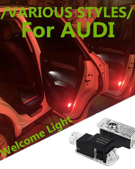 LED Car Door Projector Ghost Shadow Welcome Light Accessories For AUDI A1 A3 8P 8L 8Y A4 A5 A6 A7 A8 Q3 8U Q5 Q7 Q8 TT Sportback