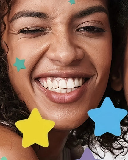 Superstar Hydrocolloid Pimple Patches - Cute Star-Shaped Cover, Colorful & Shiny, Pimple Patches for Face