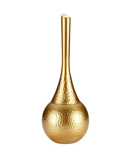 Luxury Gold Toilet Brush Set Replaceable Nylon Soft Bristle Brush Long Handle For WC Bathroom Accessories Cleaning Tools