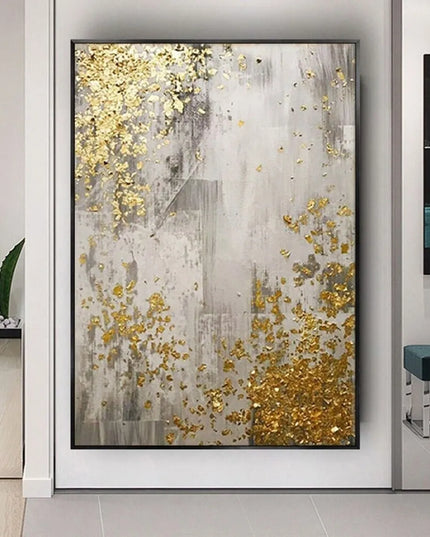 Abstract Texture Oil Painting On Canvas Minimalist Art Large Wall Art Gold Wall Decor Handmade Painting Living Room Decor Gift