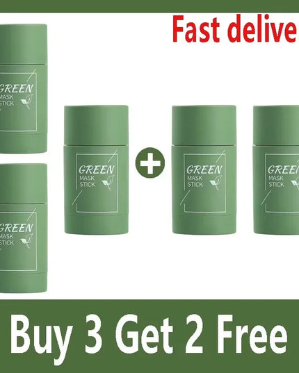 Face Clean Mask Green Tea Cleansing Stick Mask Shrink pores Deep Blackhead Remover facial Cleansing Moisturizing Mask 40g