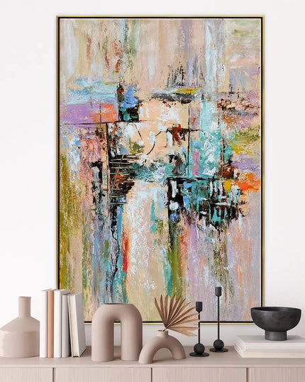 Abstract Texture Oil Painting On Canvas Minimalist Art Large Wall Art Gold Wall Decor Handmade Painting Living Room Decor Gift