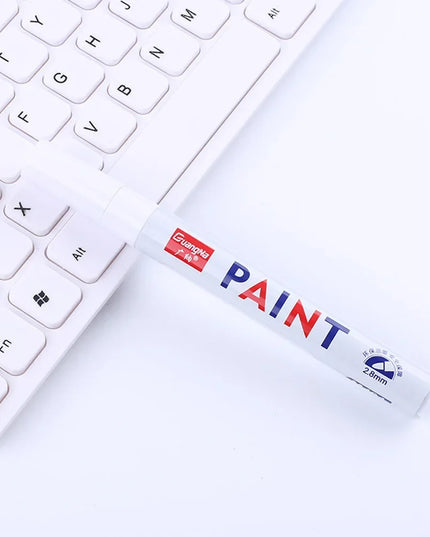Car Paint Pen Waterproof Car Wheel Tire Oily Painting Mark Pen Auto Rubber Tyre Tread CD Metal Permanent Paint Marker