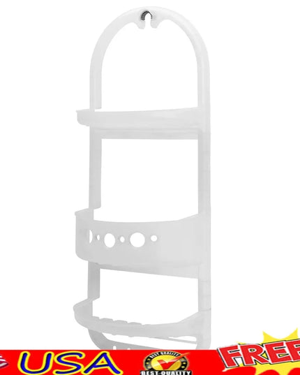 Heavy Duty Over Shower Caddy with 2 Shelves Deep Basket No Tools Needed Easy Installation Rust Resistant Bathroom Storage