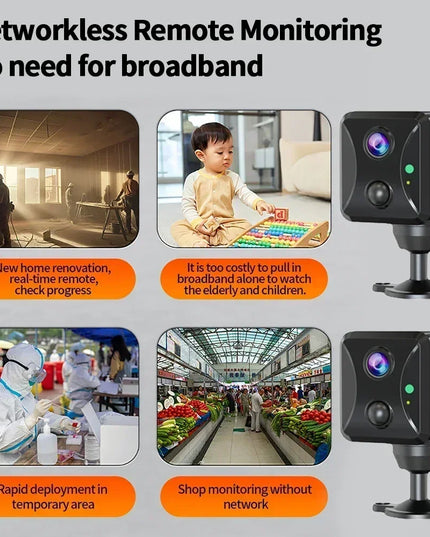 PEGATAH WIFI 4G 5MP Mini Security IP Camera Wireless Night Smart Home Baby Monitor Vision CCTV Surveillance 2400mAh Camera