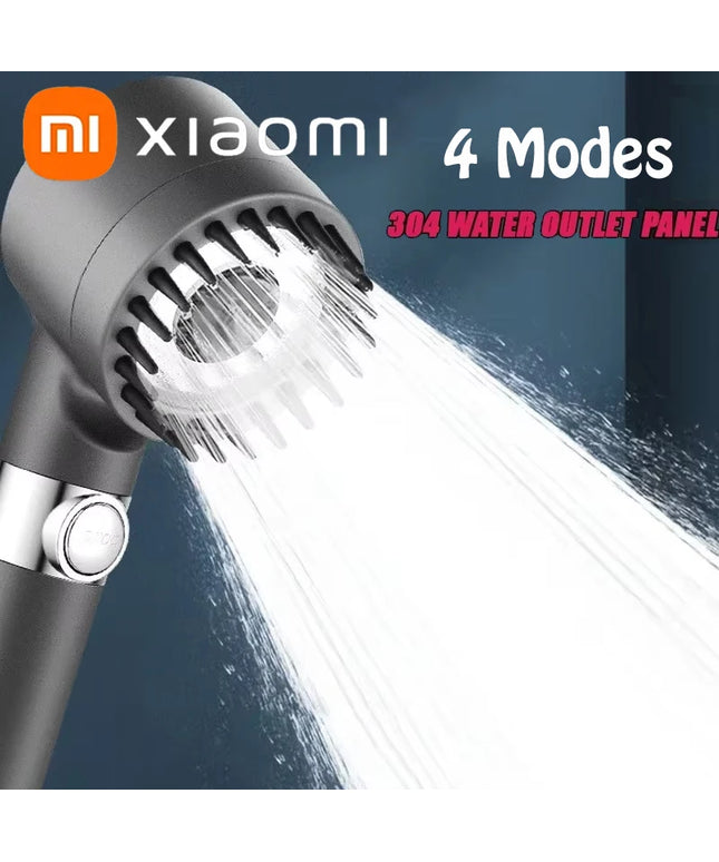Xiaomi High Pressure Shower Head 4 Modes Water Saving with Filter for Hard Water Adjustable Spray with Massage Bathroom Shower