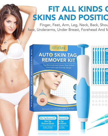 2 IN 1 Auto Micro Skin Tag Remover Device Standard And Micro Skin Tag Removal Kit Adult Mole Wart Remover Face Care Beauty Tools