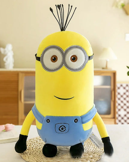 Minions Movie Periphery Yellow Plush Bob Plush Stuart Stuffed Toys In Jeans Soft Dolls Pillow Decoration Children Birthday Gift