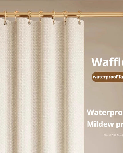 Shower Curtain Waterproof Mildew-proof with 12 Hooks Modern Shower Plant Printed Curtain Set For Bathroom Bathroom