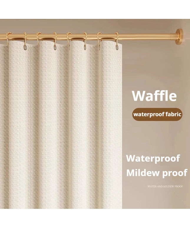 Shower Curtain Waterproof Mildew-proof with 12 Hooks Modern Shower Plant Printed Curtain Set For Bathroom Bathroom