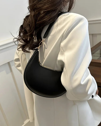 Shoulder Bags Women NEW Fashionable High-end Moon-shaped Baseball Bag Showing Luxury Women's Single Shoulder Bag