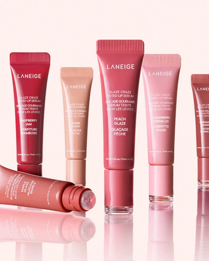 Glaze Craze Tinted Polypeptide Lip Serum Balm Original Lip Glaze Moisturizing Care Lipstick Colorful Lips Gloss Makeup Beauty