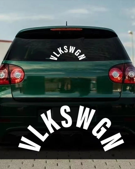 VLKSWGN Rear Wiper Window Car Stickers Vinyl Text Style Decorative Decals Car Styling for Truck Motorbike Helmet Decoration