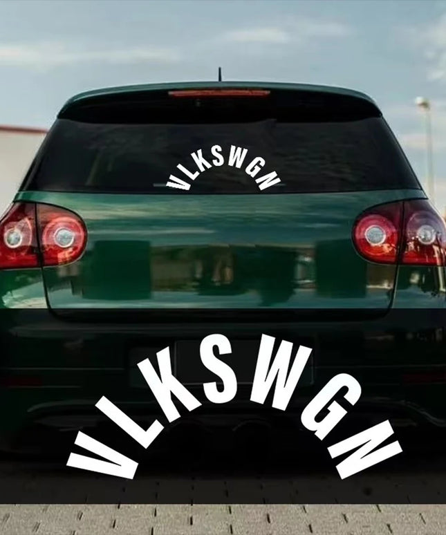 VLKSWGN Rear Wiper Window Car Stickers Vinyl Text Style Decorative Decals Car Styling for Truck Motorbike Helmet Decoration