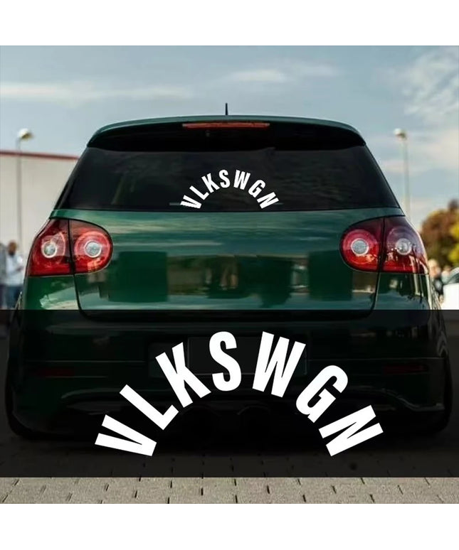 VLKSWGN Rear Wiper Window Car Stickers Vinyl Text Style Decorative Decals Car Styling for Truck Motorbike Helmet Decoration