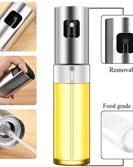 Glass Oil Sprayer for Cooking Olive Spray Mister for Salad BBQ Kitchen Baking Empty Vinegar Bottle