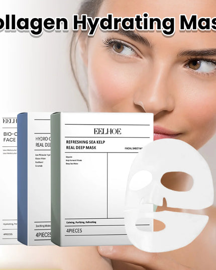 Bio Collagen Face Mask Shrink Pores Deep Hydrating Overnight Mask Moisturizing Refreshing Brightening Face Skin Care